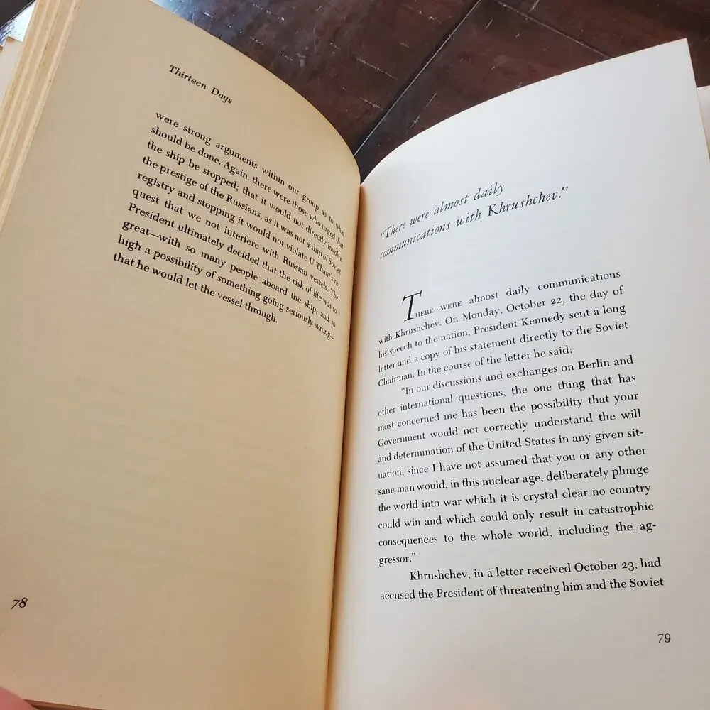 Thirteen Days by Robert F. Kennedy 1969 - 1st Edition JFK RFK NO DUST JACKET